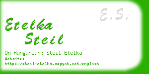 etelka steil business card